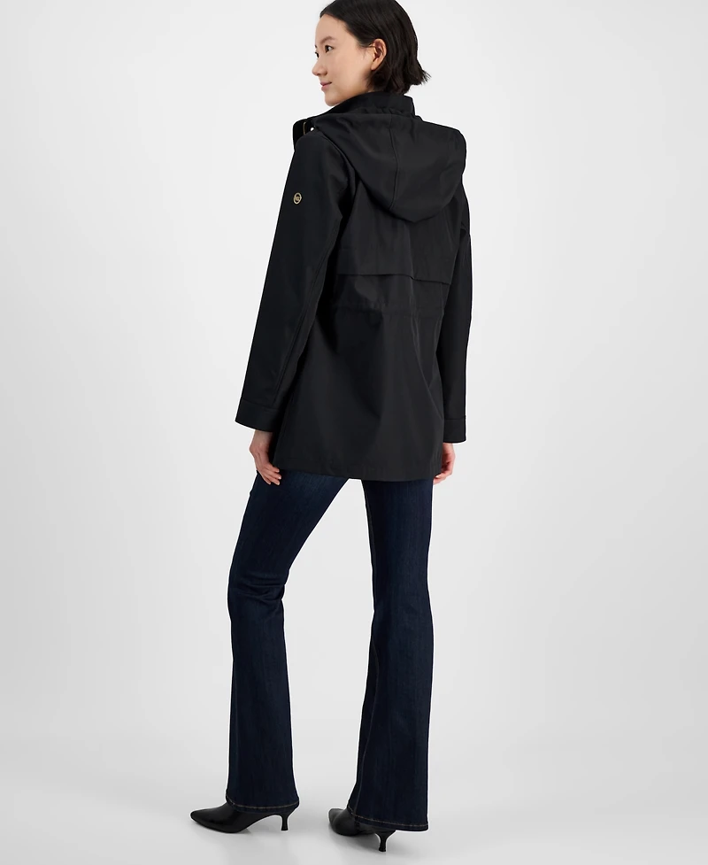 Michael Kors Petite Hooded Water-Resistant Anorak Coat