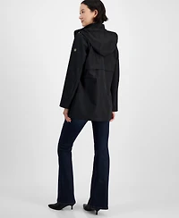 Michael Kors Petite Hooded Water-Resistant Anorak Coat