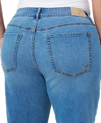 Seven7 Plus Size High Rise Wide Leg Jeans