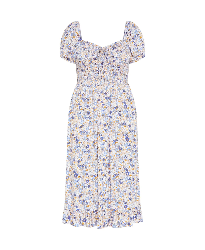 City Chic Plus Emie Print Midi Dress