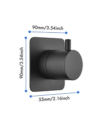 3/4" Cast Metal Volume Control Valve -2Piece Extra High Flow Master Shower Volume Control Adjustable brass handle valve body