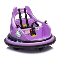 Streamdale Electric Ride-On Bumper Car with Remote, Led Lights, & Spin