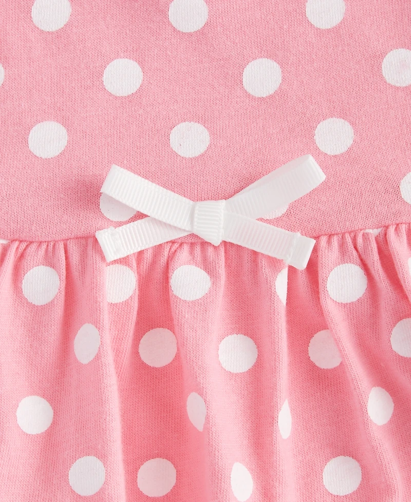First Impressions Baby Girls Dot-Print Skirted Sunsuit, Exclusively at Macy's