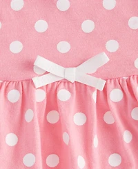 First Impressions Baby Girls Dot-Print Skirted Sunsuit, Exclusively at Macy's