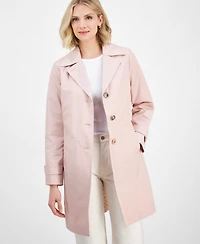 Michael Michael Kors Petite Single-Breasted Reefer Trench Coat