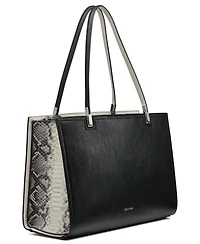 Calvin Klein Verne Mixed Material Tote