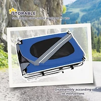 Dog Bike Trailer Pet Cart Bicycle Wagon Cargo Carrier Attachment for Travel with 3 Entrances Large Wheels for Off-Road & Mesh Screen