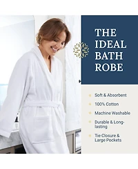 Ben Kaufman 100% Cotton Robe - Cotton Bathrobes for Men & Women - Hotel-Inspired Plush Robes - Soft, Machine Washable Bathrobes