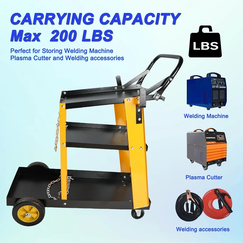 Streamdale Multi-Function 3-Tier Welding Cart w/ Storage