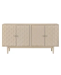 Streamdale Modern Almond Sideboard with Convex Doors