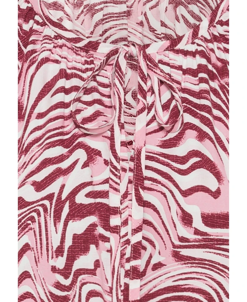 Olsen Women's Swirl Print Tunic Blouse
