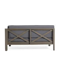 Streamdale Brava X-Back Right Corner Bench, Dark Grey