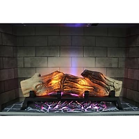 Streamdale 28 inch Electric Fireplace Insert, multicolored flames