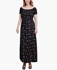 Ny Collection Women's Smocked Bodice Maxi Dress