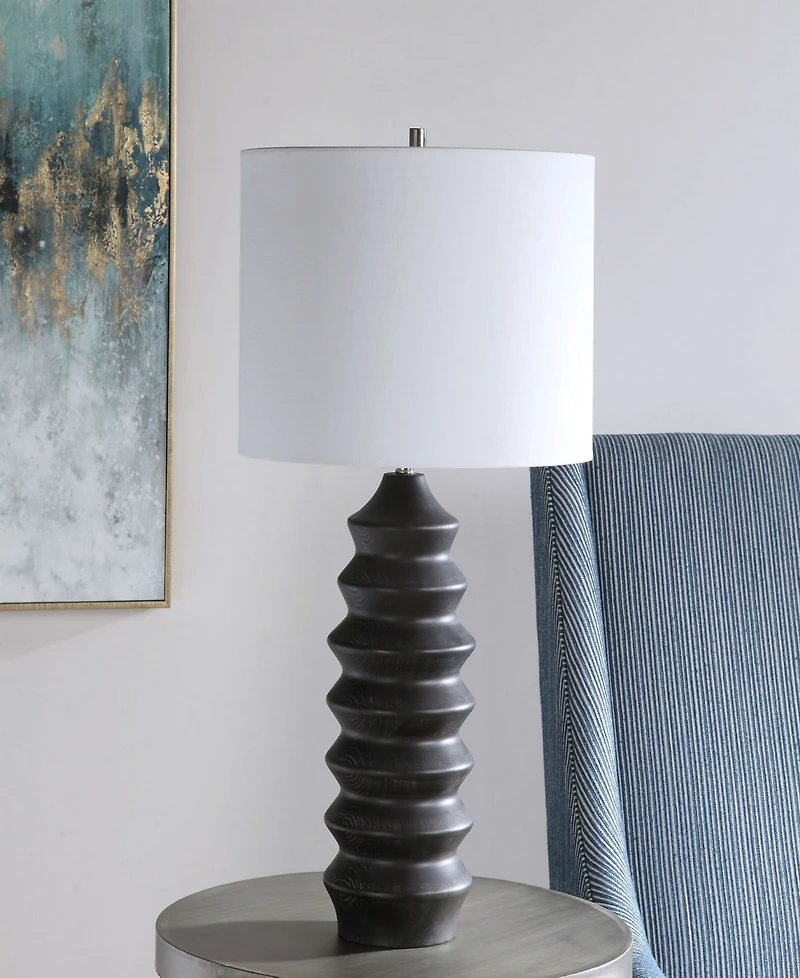 Uttermost 30" Wood Mendocino Modern Table Lamp