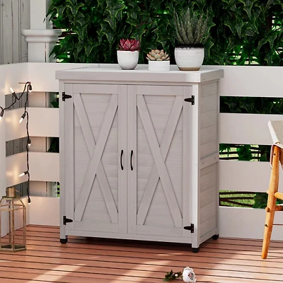 Streamdale Potting Bench with Storage and Table Top