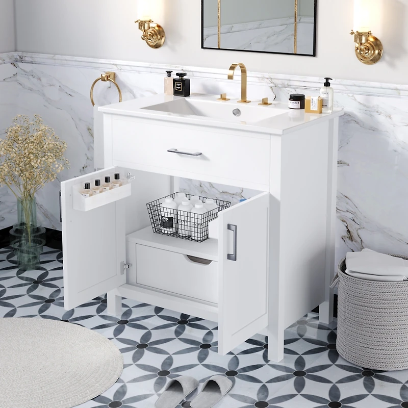 Streamdale Compact 30" Bathroom Vanity with Ample Storage