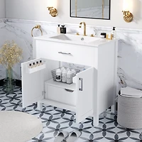 Streamdale Compact 30" Bathroom Vanity with Ample Storage