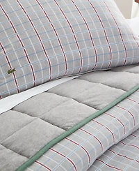 Lacoste Home Racquet Check 3-Pc. Comforter Set, King