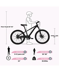 Streamdale 24" Mountain Bike for Kids 9-12