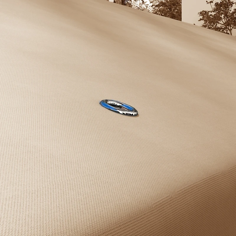 9.8' x 9.8' Gazebo Replacement Canopy, Gazebo Top Cover with Double Vented Roof for Garden Patio Outdoor (Top Only), Khaki