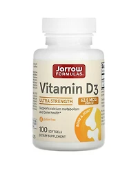 Jarrow Formulas Vitamin D3 Ultra Strength 62.5 mcg (2 500 Iu)