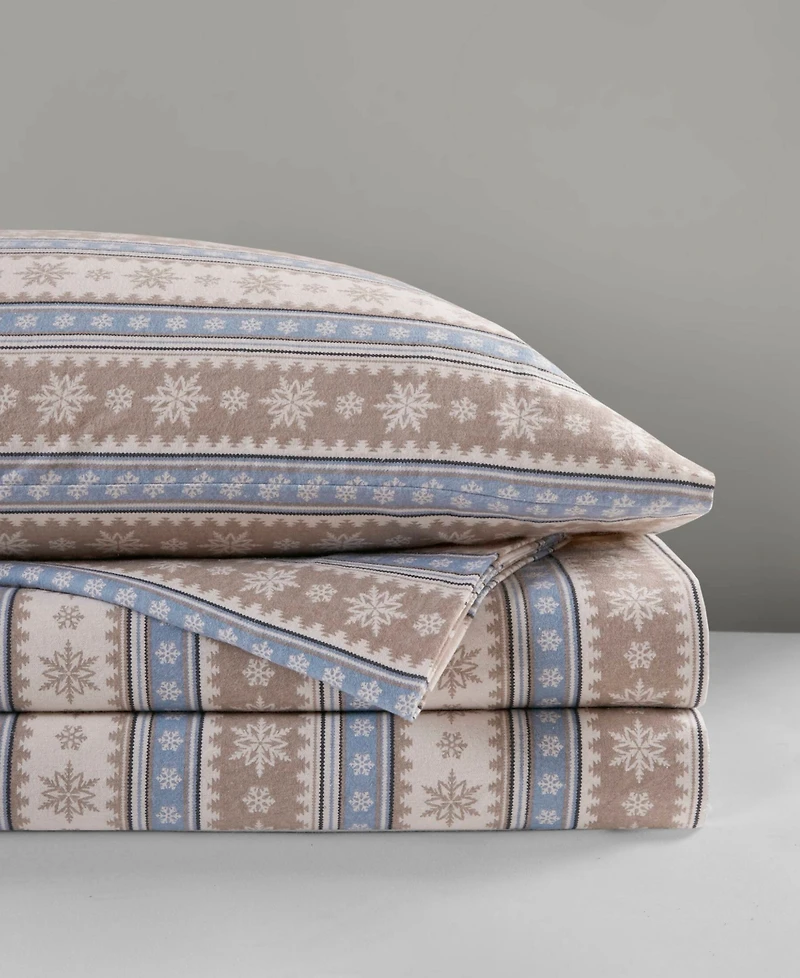 Woolrich Printed Flannel 3-Pc. Sheet Set, Twin