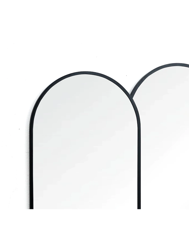 LuxenHome Triple Arch Framed Wall Mirror