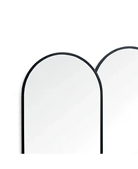 LuxenHome Triple Arch Framed Wall Mirror