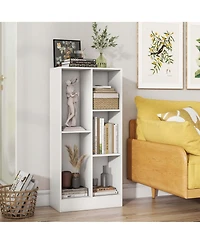 5-Cube Bookcase for Kids 41" Wooden Toy Storage Organizer for Kid's Room