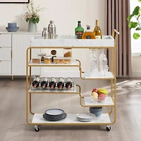 Streamdale 6-Tier Retro Wine Serving Cart