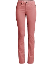 Lands' End Petite Mid Rise Straight Leg Corduroy Pants