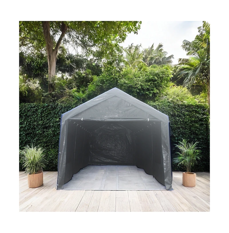 Slickblue Heavy-Duty Gazebo Party Tent - Portable Canopy Carport for Outdoor Events and Garage Use