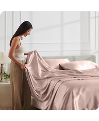 Bare Home Satin Sheet Set