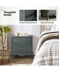 Pallantium Classical 24" Tall 2 - Drawer Nightstand