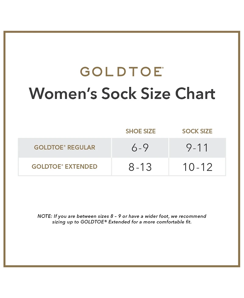 Gold Toe Women's 6-Pack Casual Turn Cuff Socks