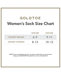 Gold Toe Women's 6-Pack Casual Turn Cuff Socks