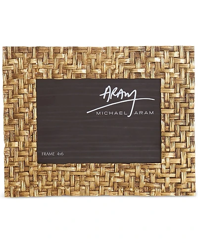 Michael Aram Antique Gold-Tone 4" x 6" Palm Frame