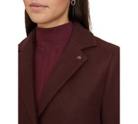 Calvin Klein Women's Single-Breasted Notched-Collar Coat