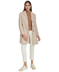 Calvin Klein Women's Single-Breasted Notched-Collar Coat