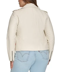 Levi's Plus Size Trendy Faux Leather Moto Jacket