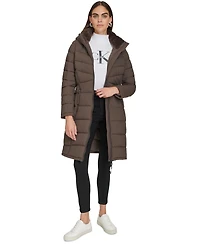 Calvin Klein Women's Hooded Puffer Coat