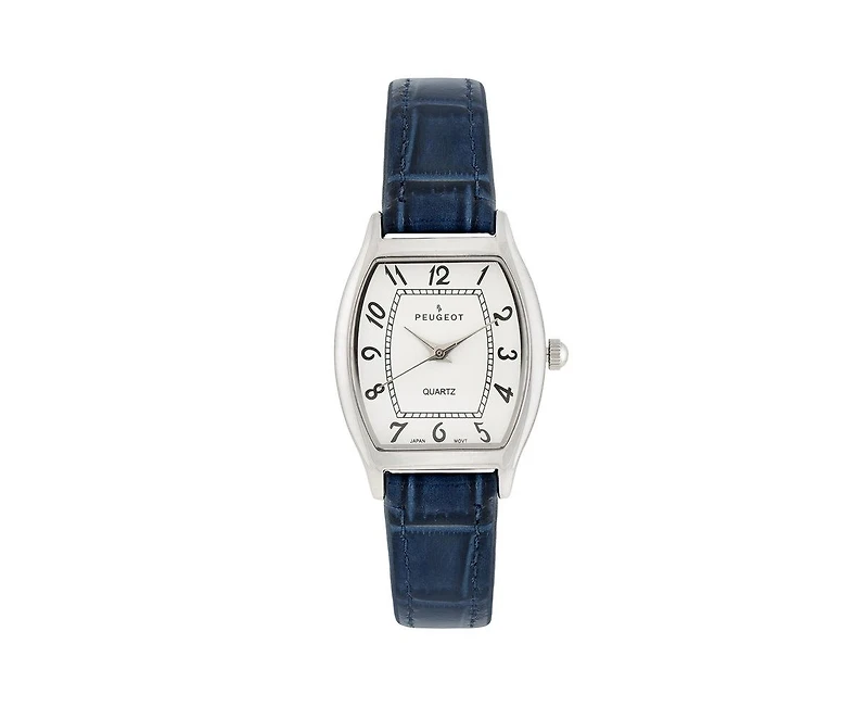 Peugeot Women 26 x 32mm Cushion Shape Watch with Leather Band