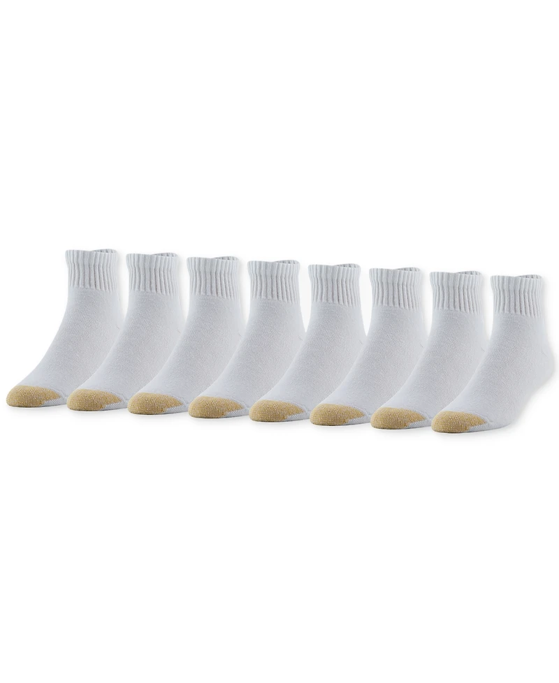 Gold Toe Men's 8-Pack Athletic Quarter Socks