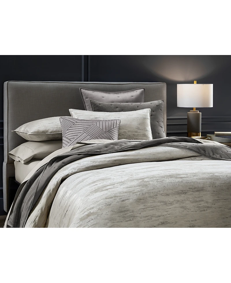 Hotel Collection Impasto Stone 3-Pc. Duvet Cover Set, King, Exclusively at Macy's