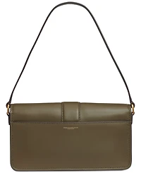 Donna Karan New York Valley Stream Leather Buckle Shoulder with Removable Strap
