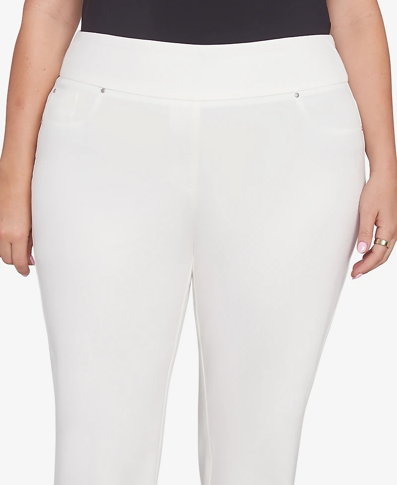 Ruby Rd. Plus Soft Hand Twill Bi-Stretch Pull-On Pants