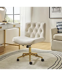 Hulala Home Sinclair Modern Office Chair with Sgs International Certified Stainless Steel Gas Spring