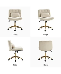 Hulala Home Sinclair Modern Office Chair with Sgs International Certified Stainless Steel Gas Spring