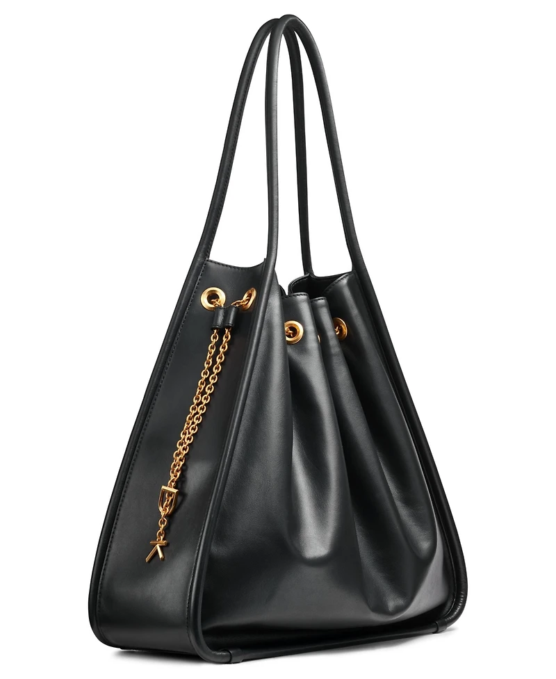 Donna Karan New York Plainview Chain Drawstring Tote Bag